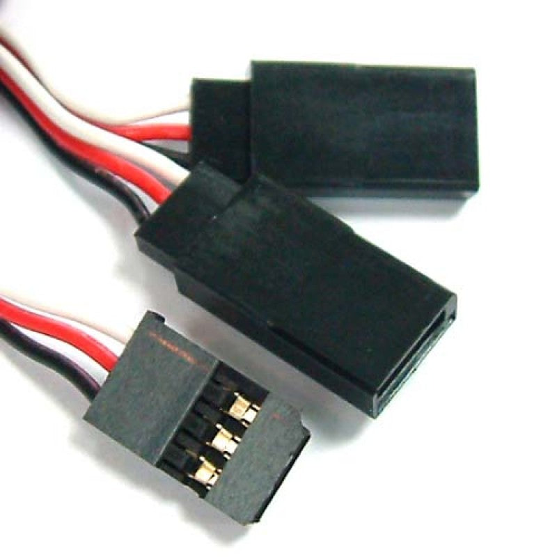 Yeah Racing 15cm Y Extension Leads With Futaba/KO PROPO(New Plug Connector