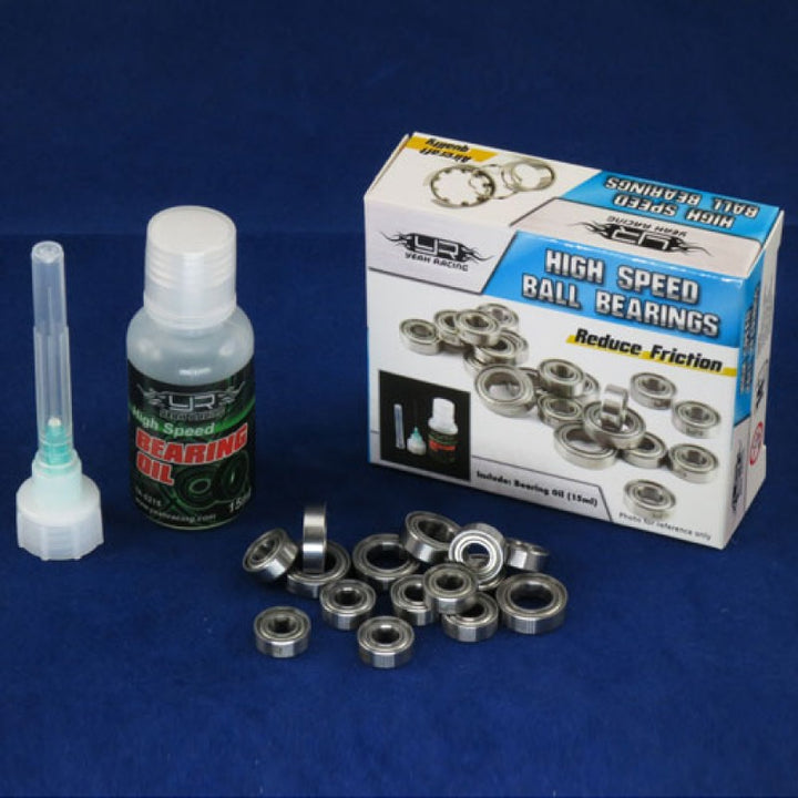 Yeah Racing Rc Ball Bearing Set W/ Oil For Tamiya TT01 / Tt-01E 20Pcs