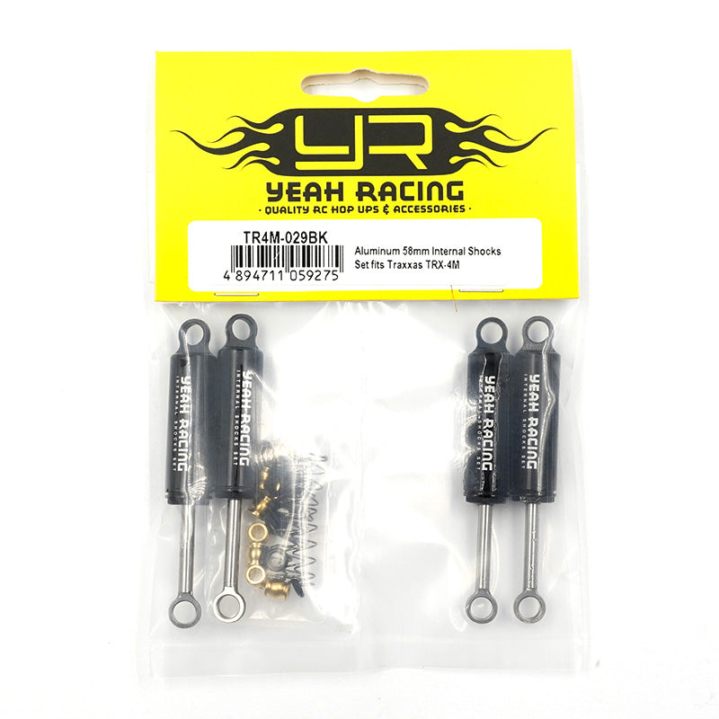 Yeah Racing Aluminum 58mm Internal Shocks Set fits Traxxas TRX-4M