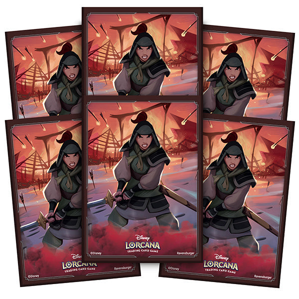 Disney Lorcana: Rise of the Floodborn Card Sleeves Mulan (65 ct.)