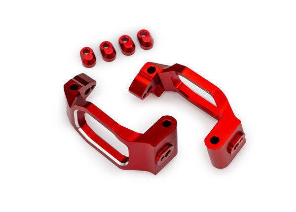 Caster blocks, 6061-T6 anodized aluminum left &amp; right 10232