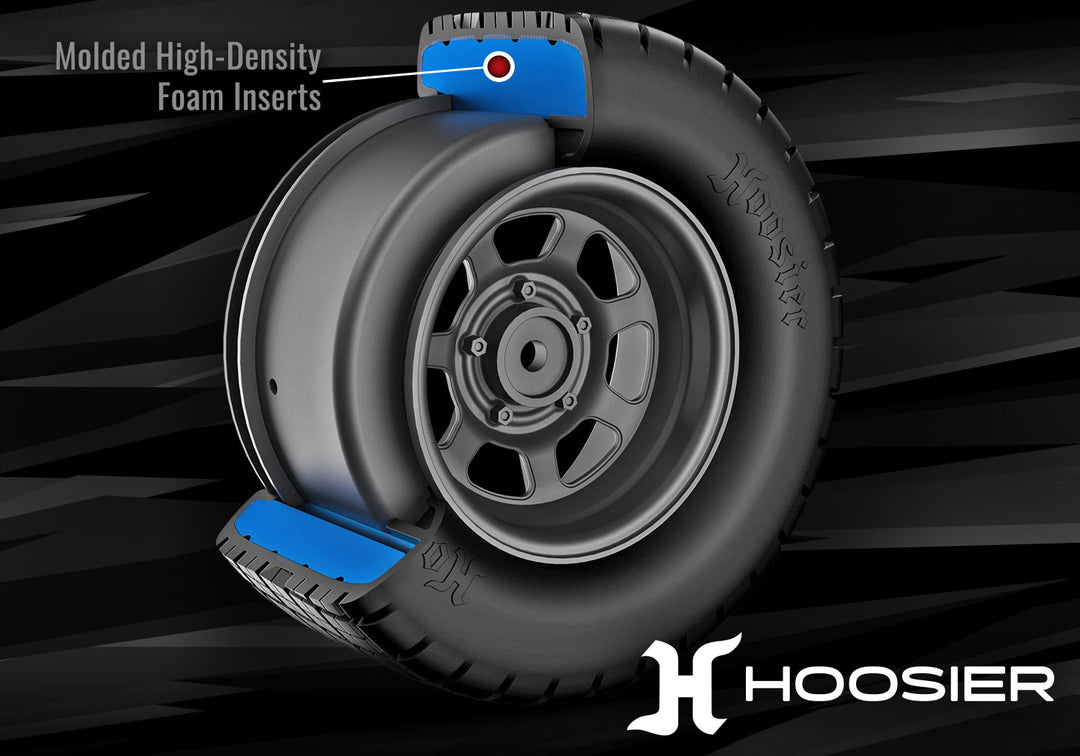 Dirt Oval Gray Rear Wheels w/ Hoosier Tires (2) 10474R