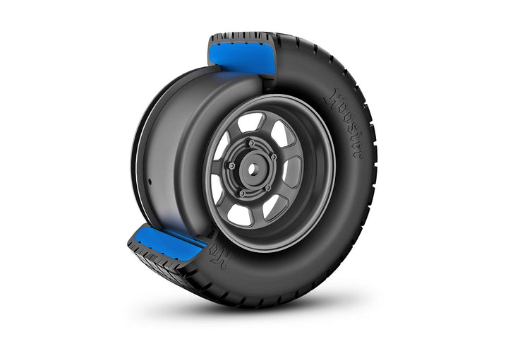 Dirt Oval Gray Front Wheels w/ Hoosier Tires (2) 10473R