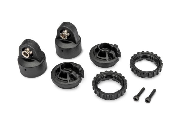 Shock Caps GT-Maxx With Spring Perch Adjusters and Scres (For 2 Shocks) 10965