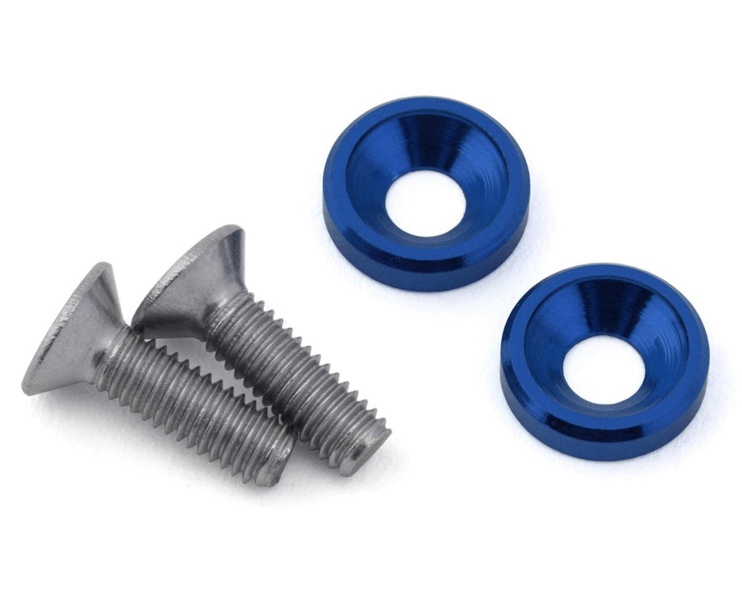175RC Team Associated DC10 Ti-Look Motor Screws (2)