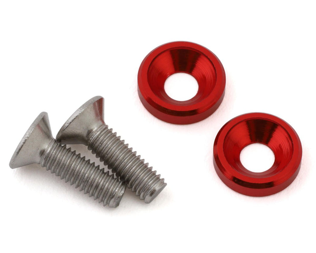 175RC Team Associated DC10 Ti-Look Motor Screws (2)