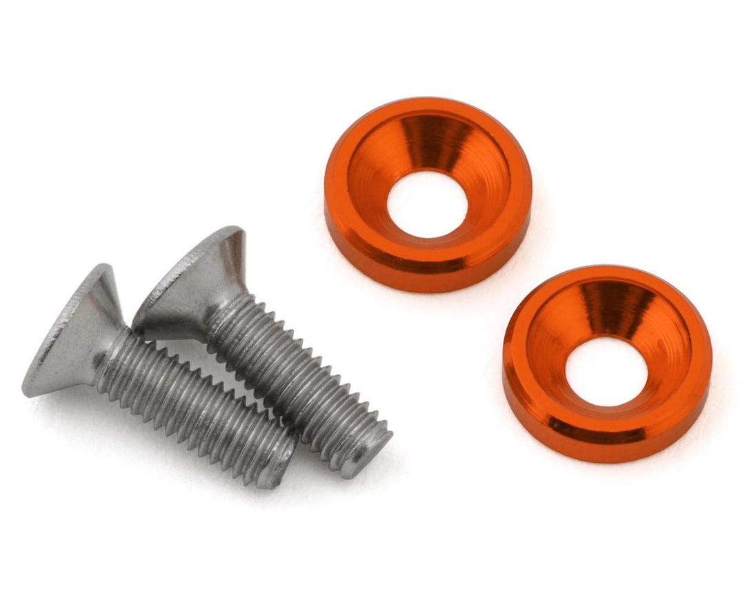 175RC Team Associated DC10 Ti-Look Motor Screws (2)