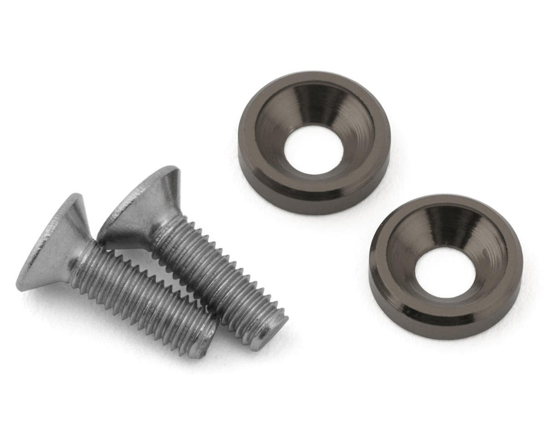175RC Team Associated DC10 Ti-Look Motor Screws (2)
