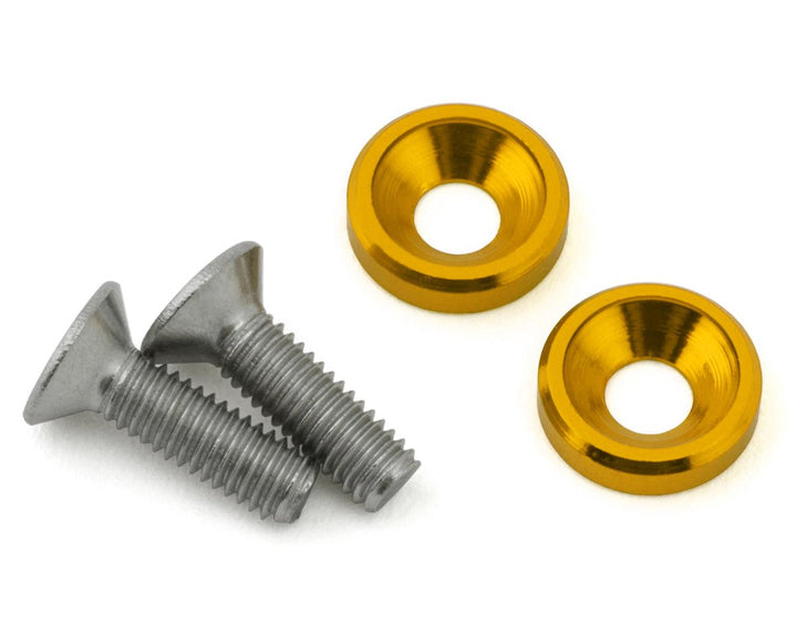 175RC Team Associated DC10 Ti-Look Motor Screws (2)