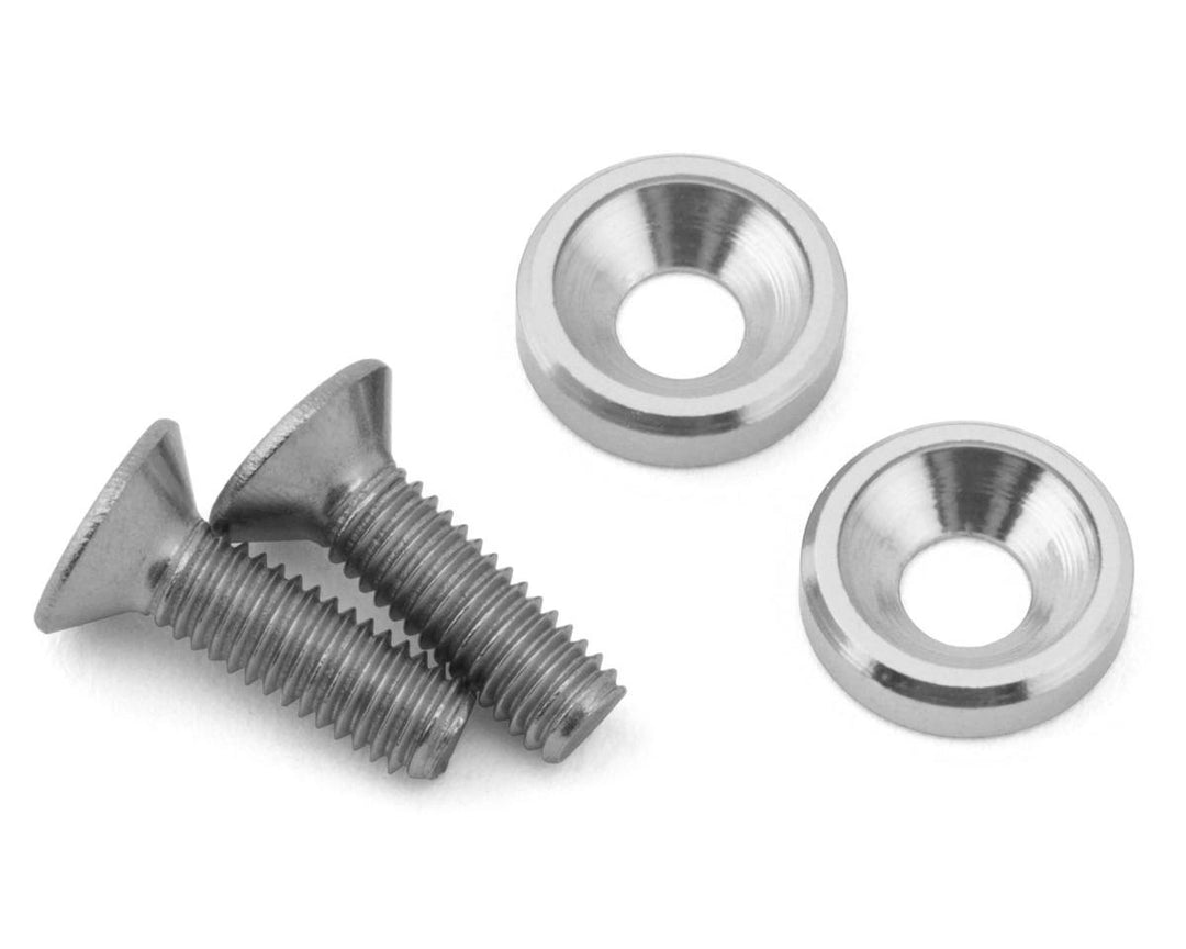 175RC Team Associated DC10 Ti-Look Motor Screws (2)
