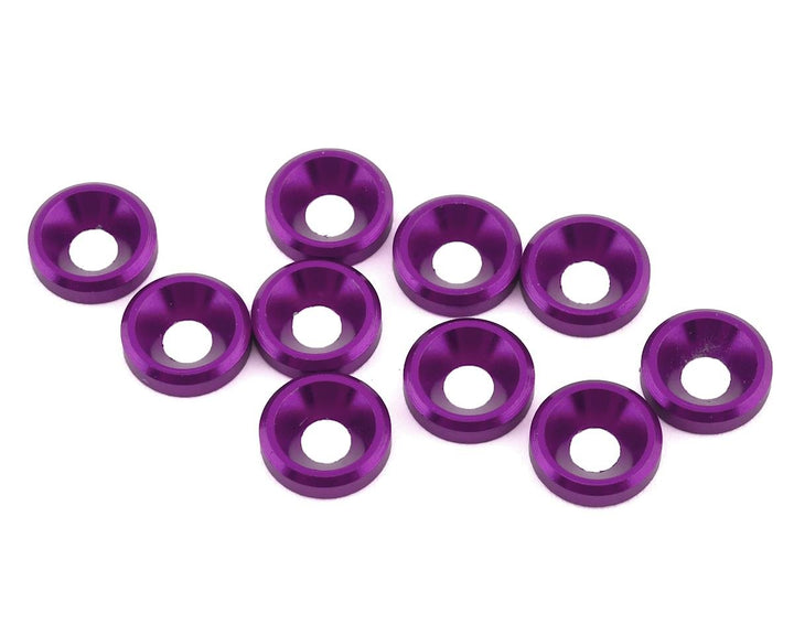 1UP Racing 3mm Countersunk Washers (10)