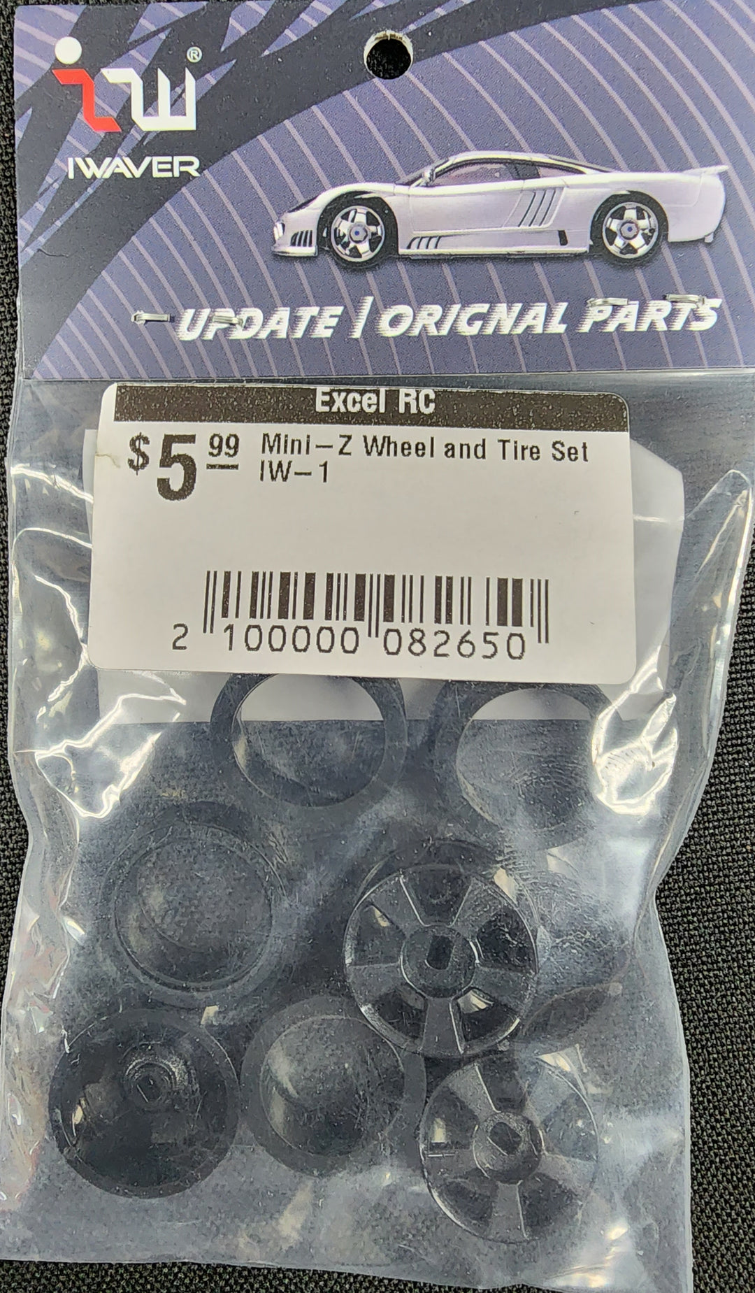 Mini-Z Wheel and Tire Set IW-1