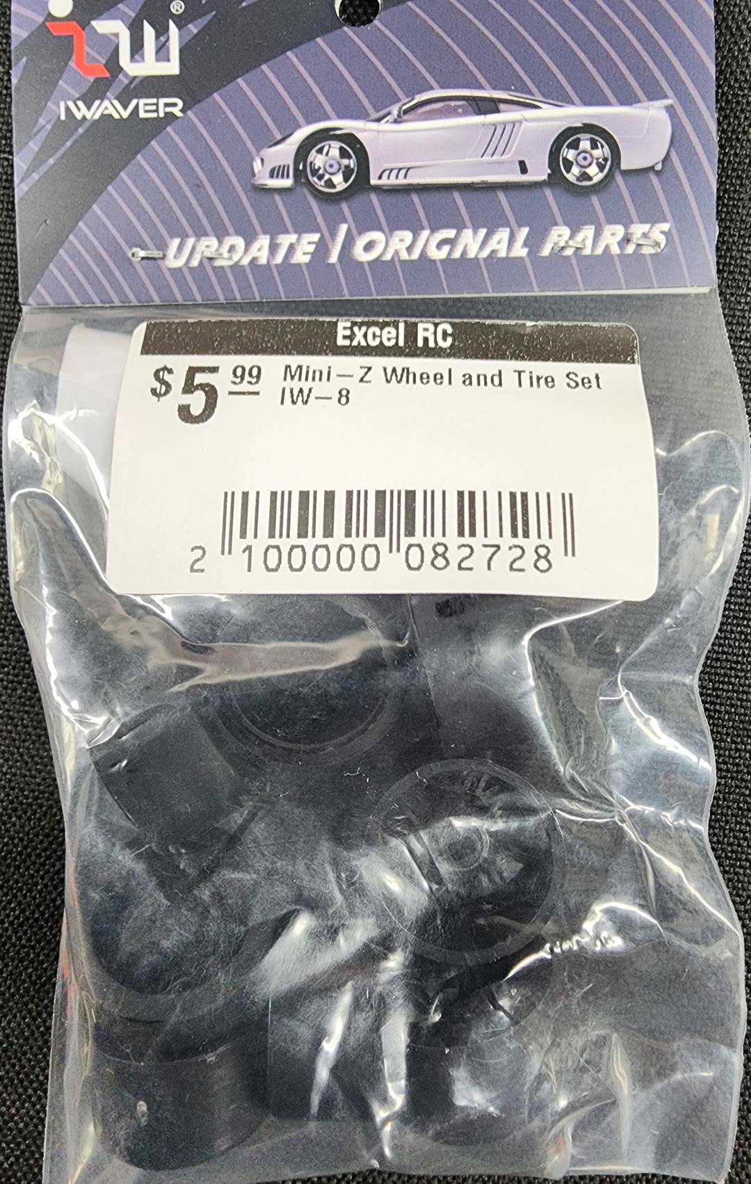 Mini-Z Wheel and Tire Set IW-8