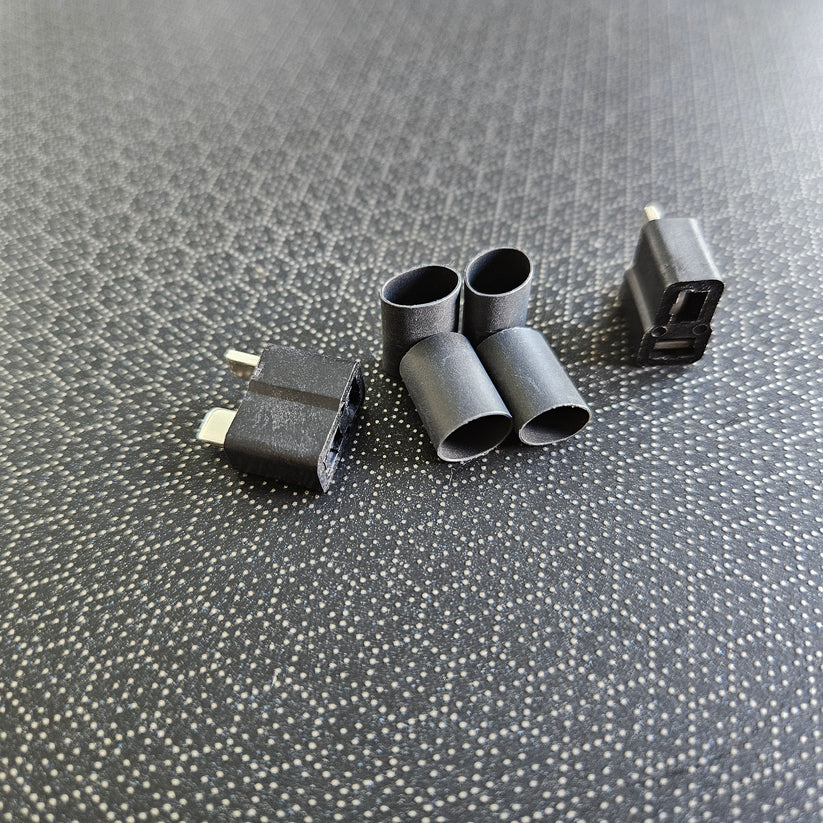 WS Deans Ultra Plug HB 2 Pack With 1/4 Inch Shrink Wrap