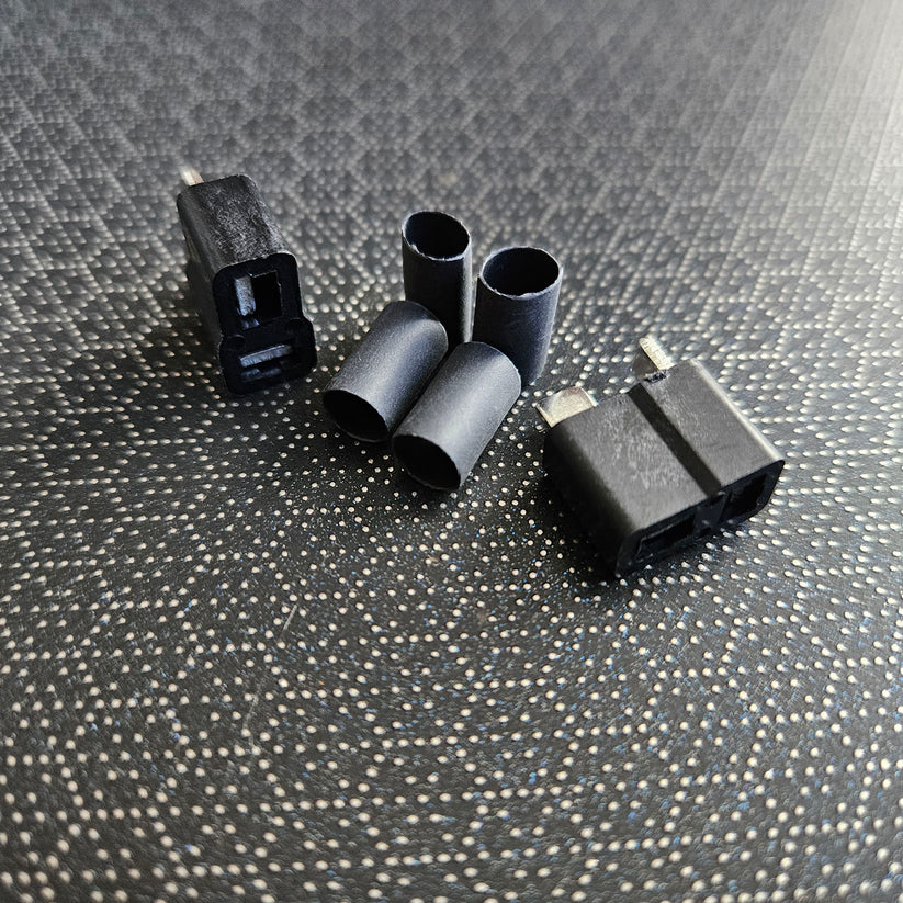 WS Deans Ultra Plug HB 2 Pack With 3/16 Inch Shrink Wrap