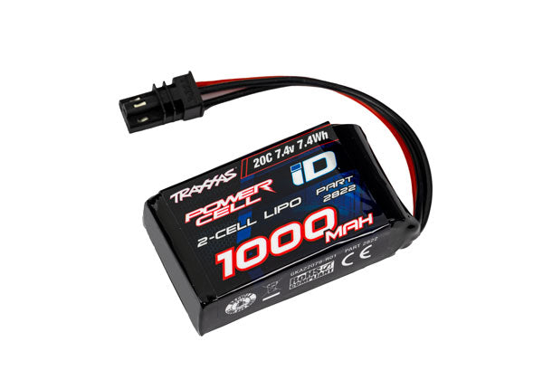2S LIPO 1000MAH 7.4V 20C 2822