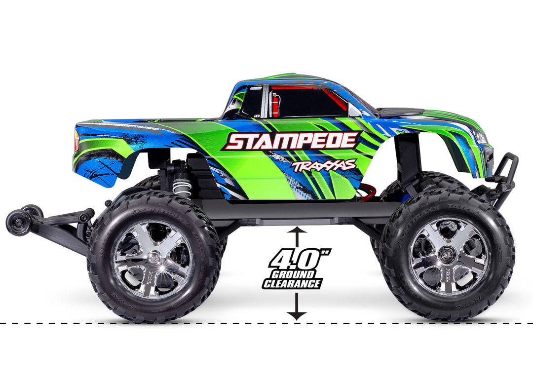 Stampede 2WD 1/10 Scale Brushless Monster Truck With Heavy Duty Parts BL-2s 36354-4