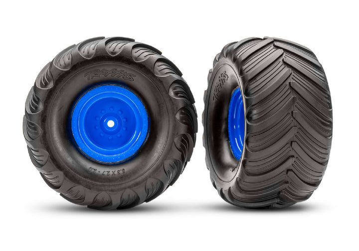 Traxxas 3663 Tires &amp; Wheels Assembled Glued 3663 (2WD electric rear) (2)