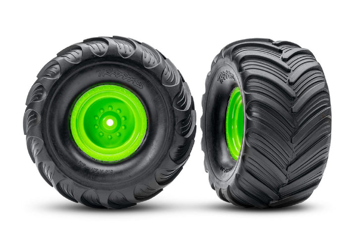 Traxxas 3663 Tires &amp; Wheels Assembled Glued 3663 (2WD electric rear) (2)