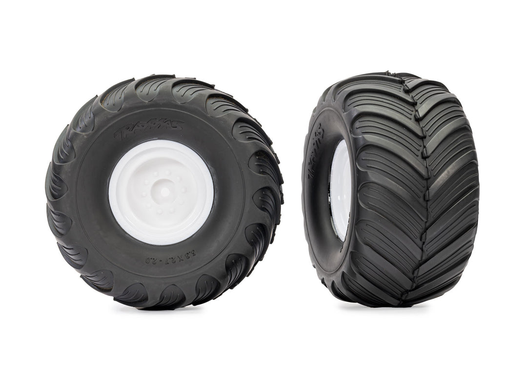 Traxxas 3663 Tires &amp; Wheels Assembled Glued 3663 (2WD electric rear) (2)