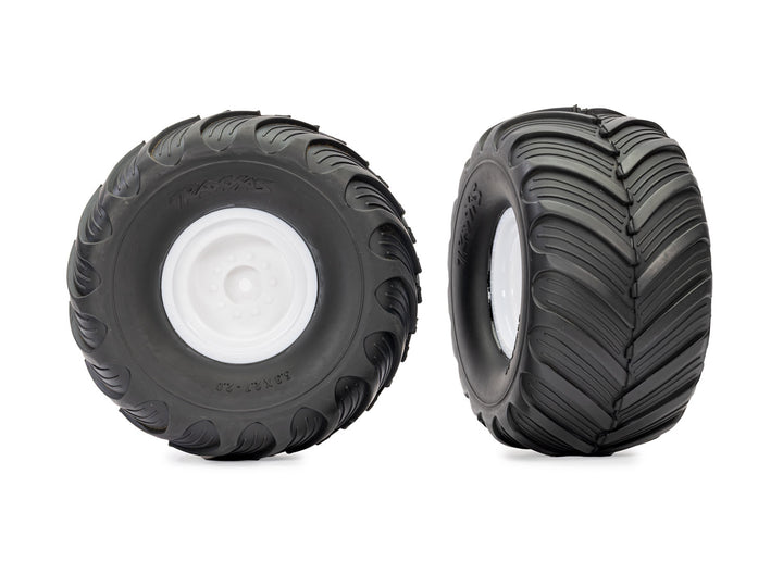Traxxas 3663 Tires &amp; Wheels Assembled Glued 3663 (2WD electric rear) (2)