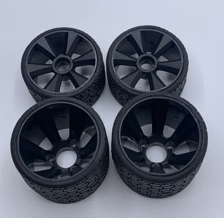 Gravity RC GR12 12th scale rubber tires (4) Pre Glued GRC142