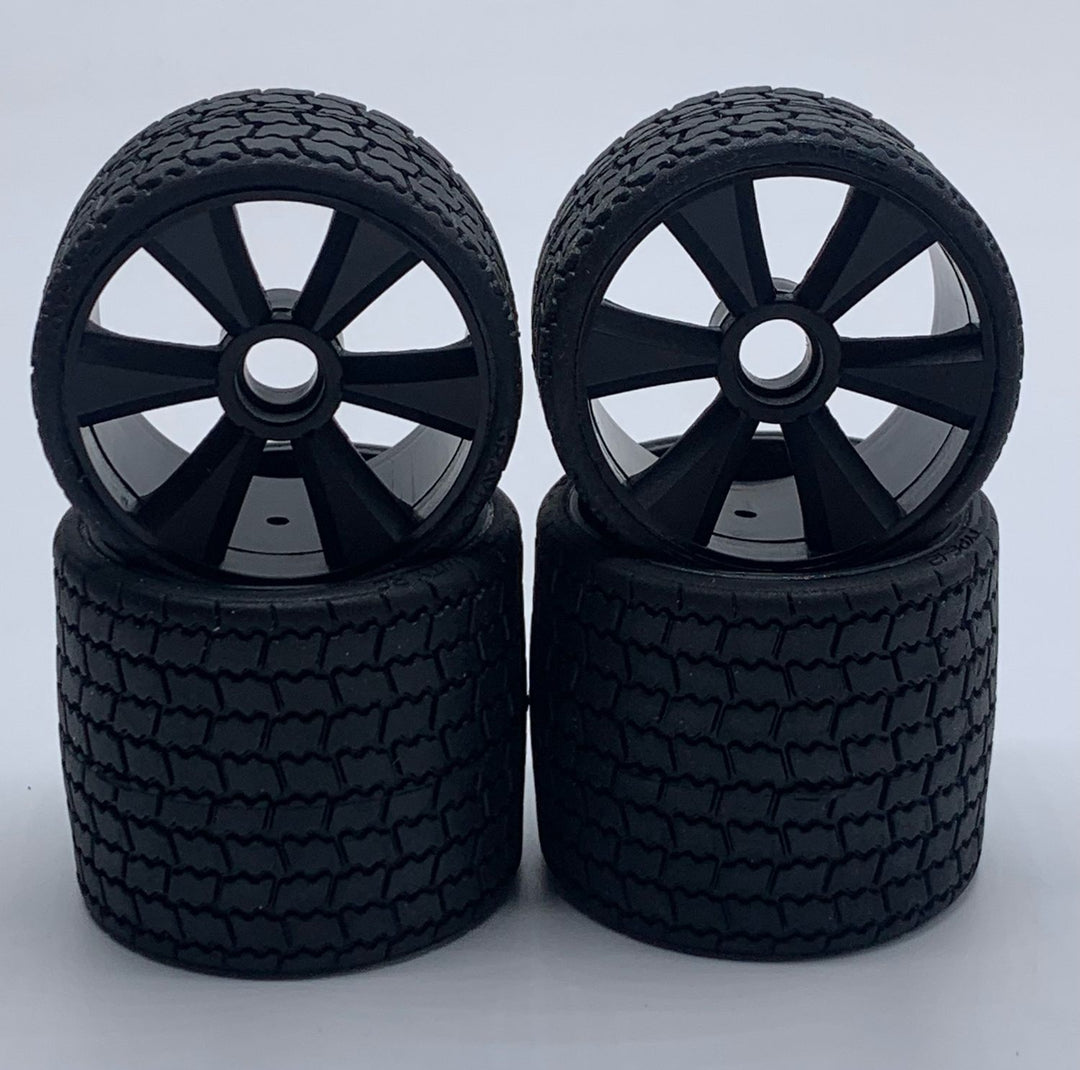 Gravity RC GR12 12th scale rubber tires (4) Pre Glued GRC142