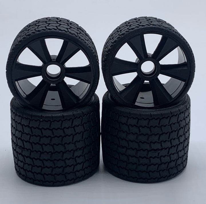 Gravity RC GR12 12th scale rubber tires (4) Pre Glued GRC142