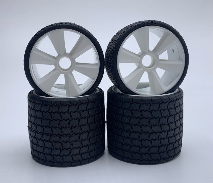 Gravity RC GR12 12th scale rubber tires (4) Pre Glued GRC142