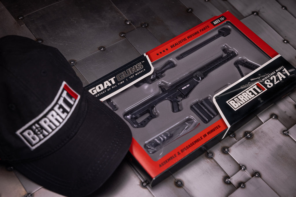 GoatGuns Miniature 1/4 Scale Die-Cast Barrett 82A1 .50 CAL Model Kit (Black)