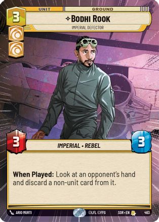 Bodhi Rook - Imperial Defector (Hyperspace) (463) - Spark of Rebellion Foil