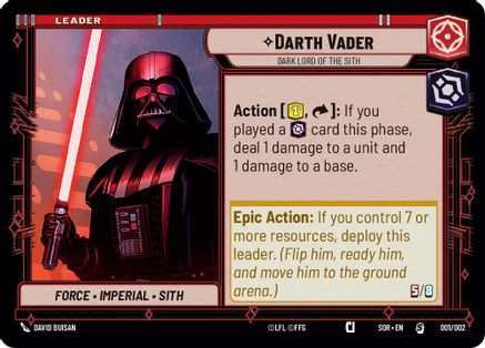 Darth Vader - Dark Lord of the Sith (001/002) - Prerelease Promos