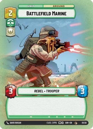 Battlefield Marine (01/20) - Spark of Rebellion Weekly Play Promos