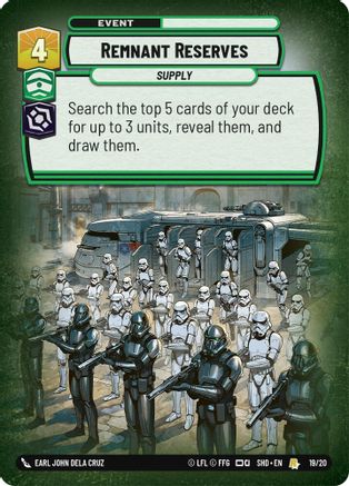 Remnant Reserves (19/20) - Shadows of the Galaxy Weekly Play Promos