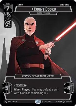 Count Dooku - Darth Tyranus (001/006) - 2024 Convention Exclusive Foil