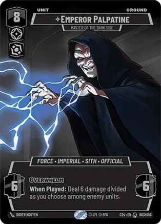 Emperor Palpatine - Master of the Dark Side (003/006) - 2024 Convention Exclusive Foil
