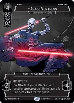 Asajj Ventress - Count Dooku's Assassin (005/006) - 2024 Convention Exclusive Foil