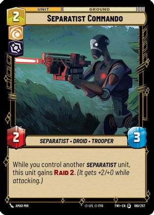Separatist Commando (180/257) - Twilight of the Republic
