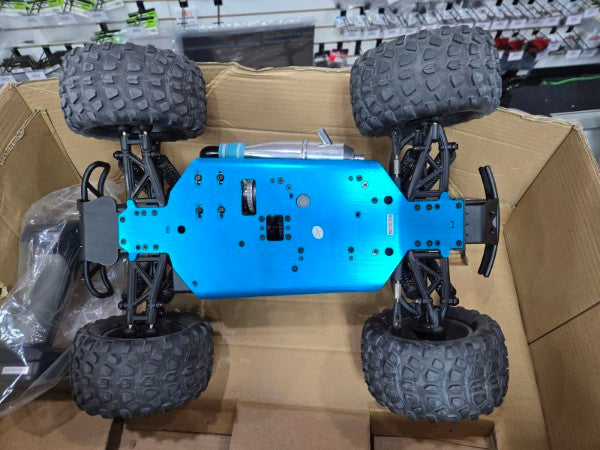 OPENBOX RETURN Redcat Racing Nitro 2.4GHz Volcano S30 Truck, 1/10 Scale, Blue/Silver