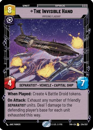 The Invisible Hand - Imposing Flagship (234/257) - Twilight of the Republic Foil