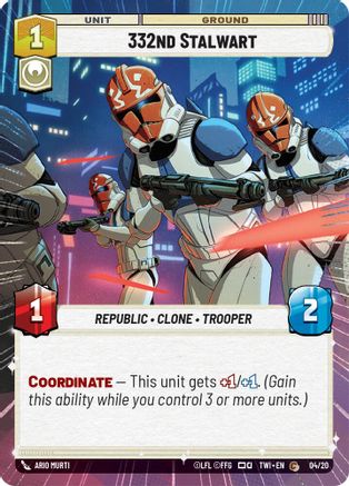 332nd Stalwart (Hyperspace) (04/20) - Twilight of the Republic Weekly Play Promos