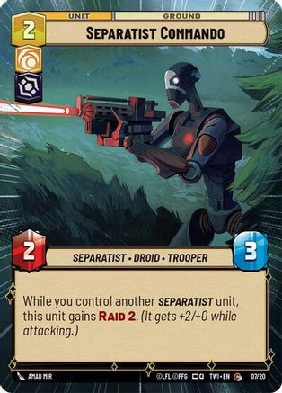 Separatist Commando (Hyperspace) (07/20) - Twilight of the Republic Weekly Play Promos Foil