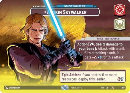 Anakin Skywalker - What it Takes to Win (Showcase) (269) - Twilight of the Republic Foil