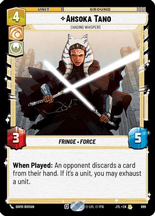 Ahsoka Tano - Chasing Whispers (Foil) (699) - Jump to Lightspeed Foil