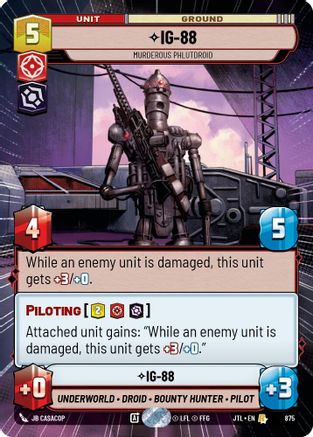 IG-88 - Murderous Phlutdroid (Hyperspace Foil) (875) - Jump to Lightspeed Foil