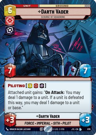 Darth Vader - Scourge of Squadrons (Hyperspace Foil) (876) - Jump to Lightspeed Foil