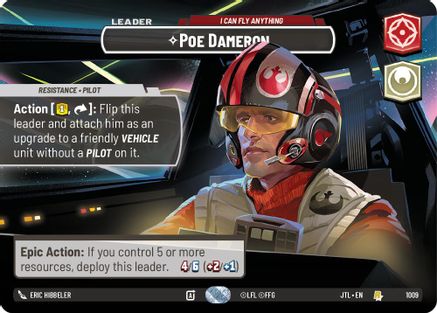 Poe Dameron - I Can Fly Anything (Showcase) (1009) - Jump to Lightspeed Foil
