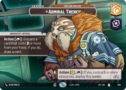 Admiral Trench - Chk-chk-chk-chk (Showcase) (1010) - Jump to Lightspeed Foil