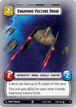 Swarming Vulture Droid (Foil) (40) - Jump to Lightspeed  Weekly Play Promos Foil