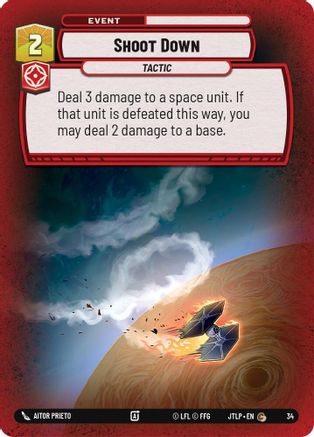 Shoot Down (Foil) (34) - Jump to Lightspeed  Weekly Play Promos Foil